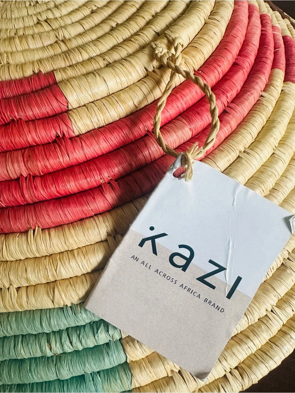 Handwoven Kazi Decorative Bowl — 16” x 3”